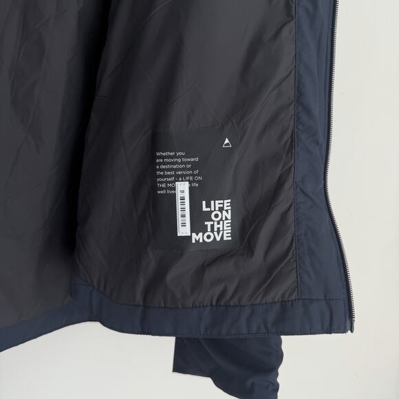 Nomatic Outset Jacket Mens XXL Navy Hoodie Full Zip Lightweight Travel Pillow - Picture 6 of 11